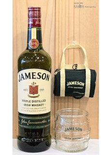 제임슨 미니 더블백 키링+오크배럴 잔 셋트